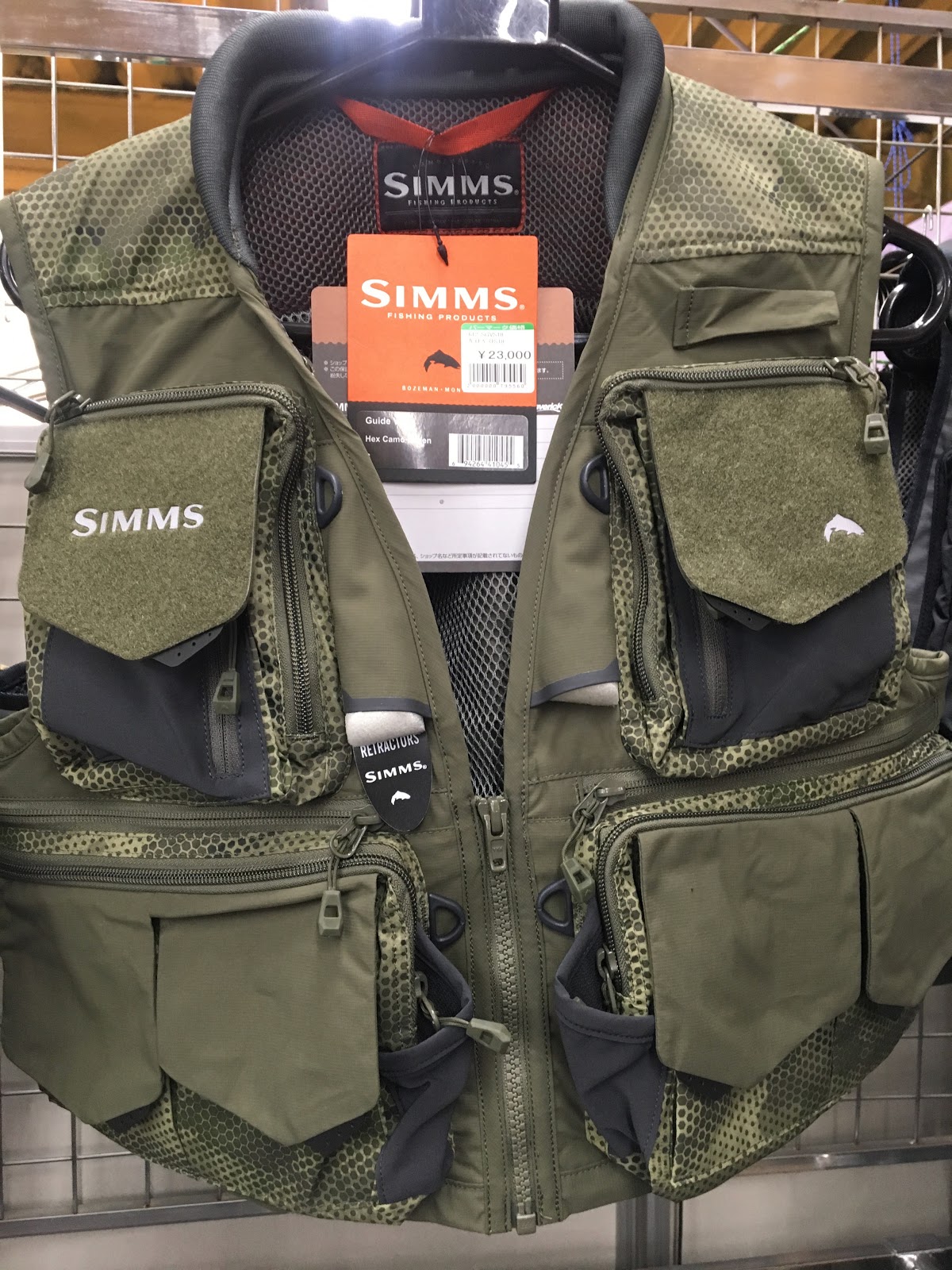 SIMMS フィッシングベスト Sサイズ オリーブグリーン 公式通販 - 人気アイテム多数 SIMMS フィッシングベスト Sサイズ